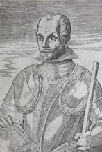 Load image into Gallery viewer, Alonso de Ovalle. Portrait of Capn. D. Francesco Rodriguez del Manzano Y Ovalle. Engraving. 1646.
