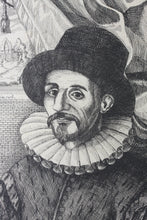 Load image into Gallery viewer, Nicolas de Larmessin. Portrait of Guillaume de Sallus, seigneur du Bartas. Engraving. Late 17th to early 18th century.
