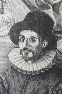 Nicolas de Larmessin. Portrait of Guillaume de Sallus, seigneur du Bartas. Engraving. Late 17th to early 18th century.