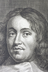 Self-portrait of Hendrick Berckman. Engraving by Conraad Waumans. 1662.