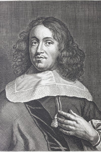 Self-portrait of Hendrick Berckman. Engraving by Conraad Waumans. 1662.