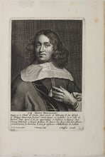 Load image into Gallery viewer, Self-portrait of Hendrick Berckman. Engraving by Conraad Waumans. 1662.
