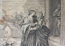 Load image into Gallery viewer, The Visitation. Engraving. Germany. XVIII C.
