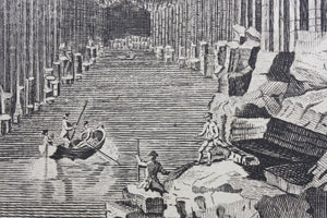 Thomas Major, after. Fingal's cave in Staffa. Etching. Late XVIII C.