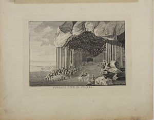Thomas Major, after. Fingal's cave in Staffa. Etching. Late XVIII C.