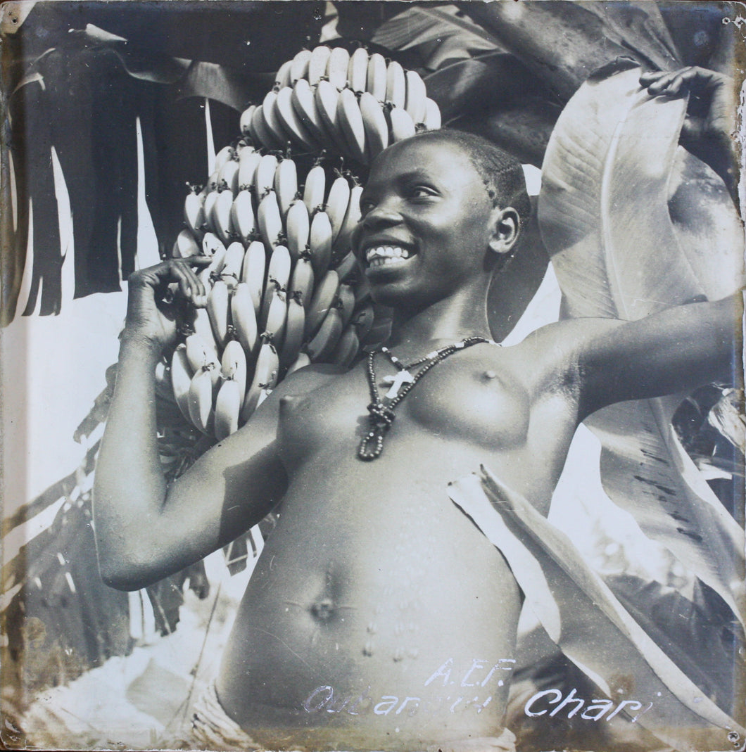Unknown photographer. A.E.F. Oubangui - chari. B/W photograph. 1920/1950.