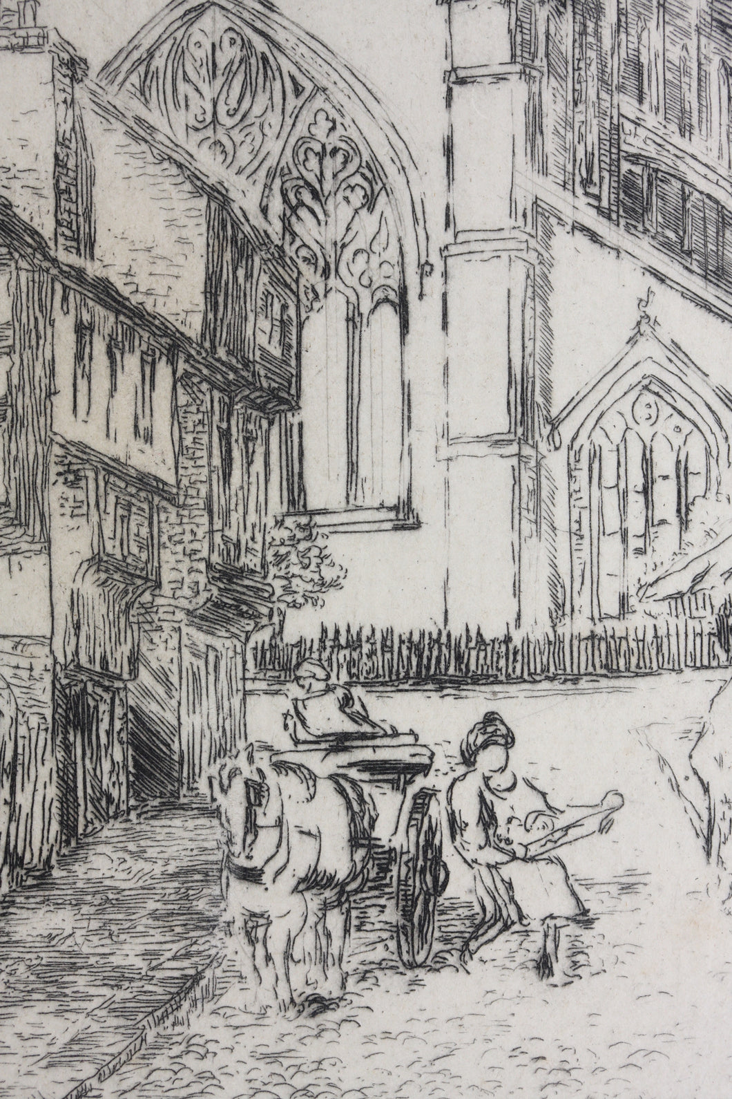 Chester Cathedral. Engraving. 19th to early 20th century.