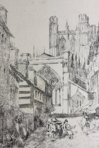 Chester Cathedral. Engraving. 19th to early 20th century.
