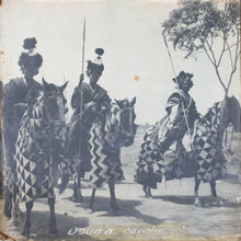 Load image into Gallery viewer, Monogram MH (?). African knights. Gelatin silver print. 1900 - 1950.
