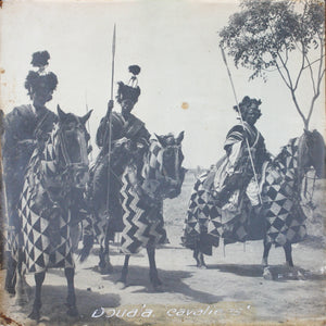 Monogram MH (?). African knights. Gelatin silver print. 1900 - 1950.