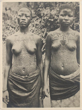 Load image into Gallery viewer, Unknown photographer (French). Female scarification. B/W photograph. 1920/1950.
