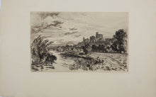 Load image into Gallery viewer, Alfred Dawson. View of Windsor Castle. Etching. 1885.
