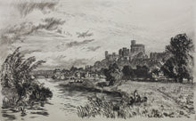 Load image into Gallery viewer, Alfred Dawson. View of Windsor Castle. Etching. 1885.
