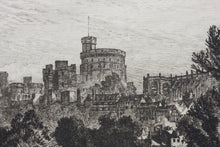 Load image into Gallery viewer, Alfred Dawson. View of Windsor Castle. Etching. 1885.
