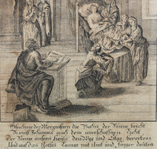 Load image into Gallery viewer, The Nativity of John the Baptist. Engraving. Germany. XVIII C.
