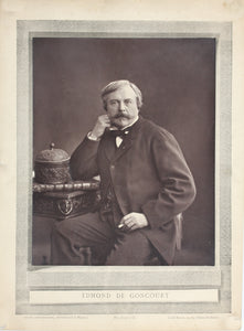 Nadar. Photo portrait of Edmond de Goncourt. Woodburytype. 1855–59.