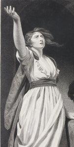 John Opie, after. Joan of Arc declaring her mission. Engraving by Thomas Holloway. 1796.
