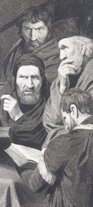 John Opie, after. Joan of Arc declaring her mission. Engraving by Thomas Holloway. 1796.