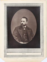 Load image into Gallery viewer, Étienne Carjat. Photo portrait of Emile Zola. Woodburytype. Ca. 1862.
