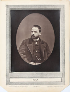 Étienne Carjat. Photo portrait of Emile Zola. Woodburytype. Ca. 1862.