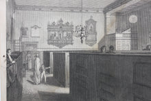 Load image into Gallery viewer, Robert Blemel Schnebbelie, after. North-West view of the Interior of St.Alphage church London Wall. Engraving by William Wise. 1815-1834.

