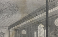 Load image into Gallery viewer, Robert Blemel Schnebbelie, after. North-West view of the Interior of St.Alphage church London Wall. Engraving by William Wise. 1815-1834.
