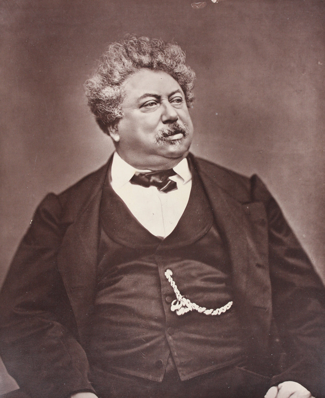 Étienne Carjat. Photo portrait of Alexandre Dumas. Woodburytype. c. 1862.