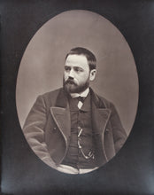 Load image into Gallery viewer, Étienne Carjat. Photo portrait of Emile Zola. Woodburytype. Ca. 1862.
