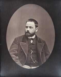 Étienne Carjat. Photo portrait of Emile Zola. Woodburytype. Ca. 1862.