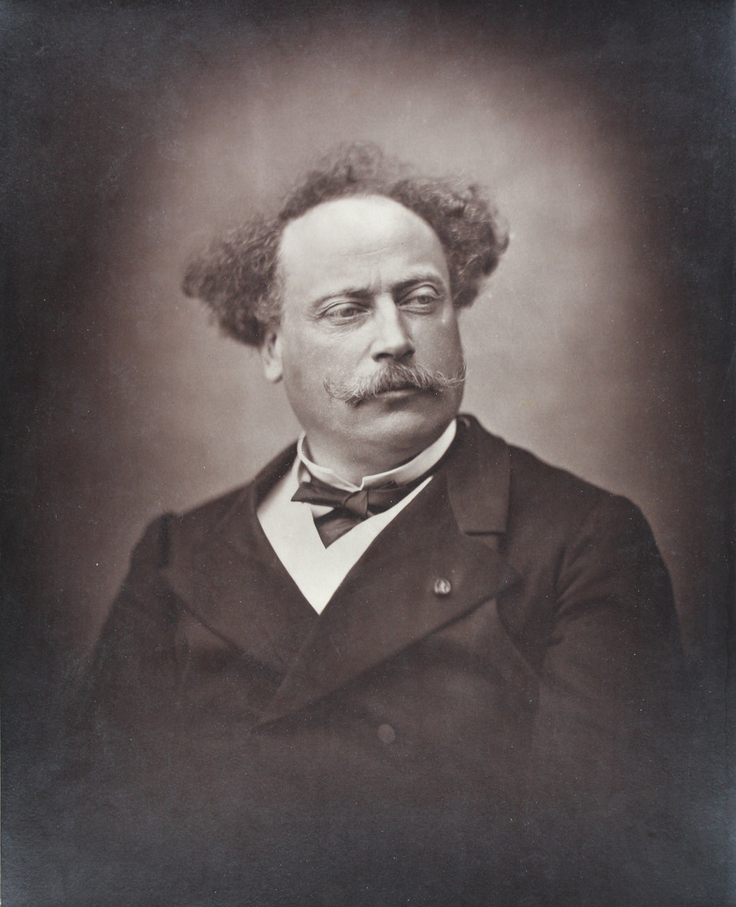 G. Fontaine. Photo portrait of Alexandre Dumas fils. Woodburytype. 1860s.