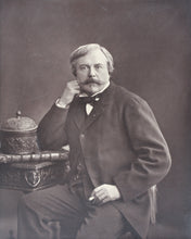 Load image into Gallery viewer, Nadar. Photo portrait of Edmond de Goncourt. Woodburytype. 1855–59.
