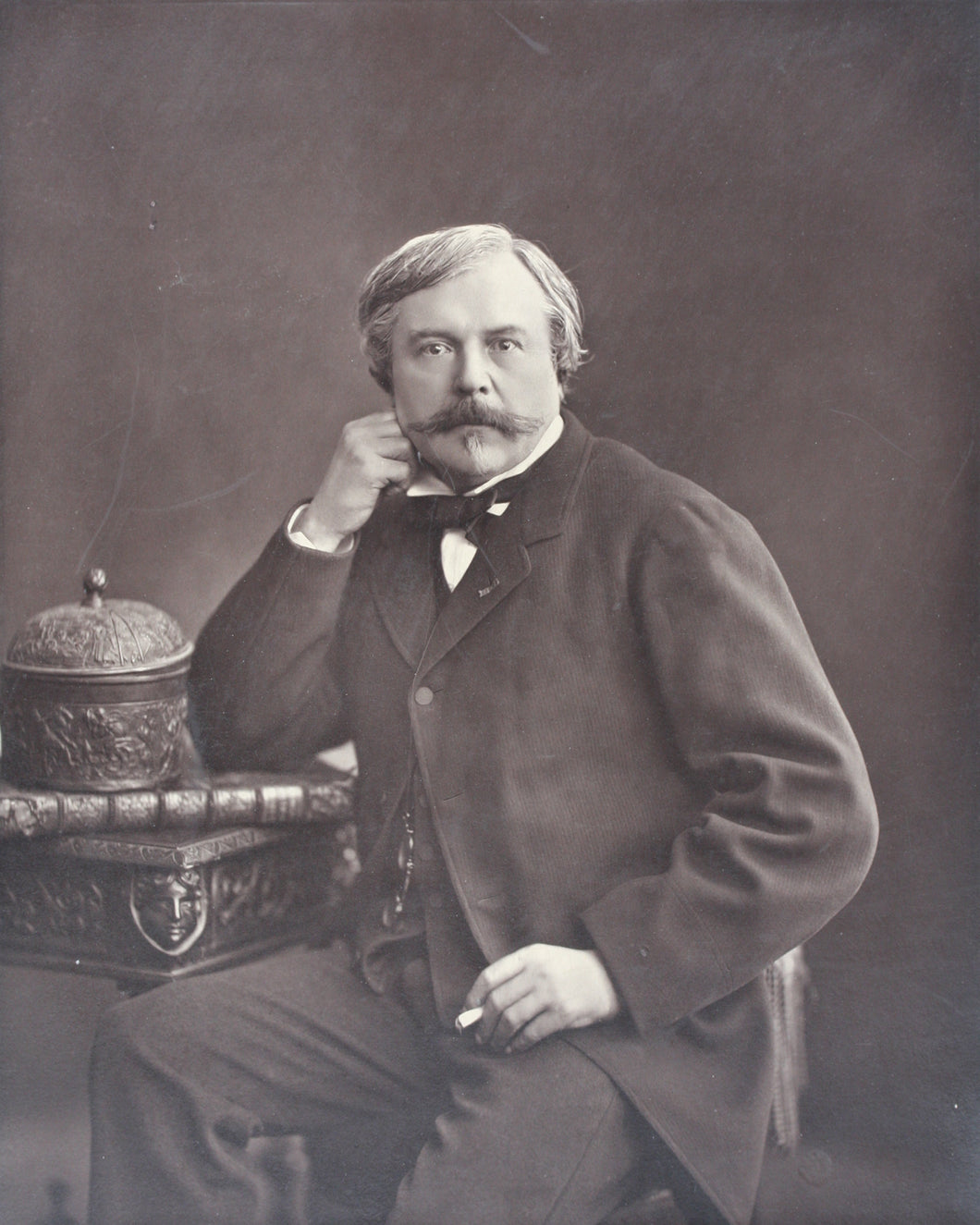 Nadar. Photo portrait of Edmond de Goncourt. Woodburytype. 1855–59.