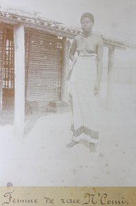 Jean Dybowski. Au Congo. Set of six ethnographic photos of the expedition to the Central Africa. 1891-1892.