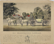 Load image into Gallery viewer, John H. Daniels. Gen. Washington&#39;s Carriage. Lithography. 1872.
