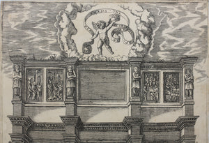 Agostino Veneziano (attributed to), after. Arch of Constantine. Engraving. After 1750.