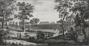 Luke Sullivan, after. A View of Ditchley in Oxfordshire, the Seat of the Earl of Lichfield. Engraving. Late 18th to early 19th Centuries.