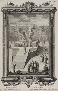 Johann Melchior Füssli, after. Altar in the Temple of Solomon. Engraving by Georg Daniel Heümann. 1731.