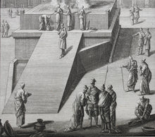 Load image into Gallery viewer, Johann Melchior Füssli, after. Altar in the Temple of Solomon. Engraving by Georg Daniel Heümann. 1731.

