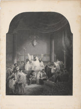 Load image into Gallery viewer, Solomon Alexander Hart, after. A Jewish Synagogue. Engraving by Ebenezer Challis. 1851.
