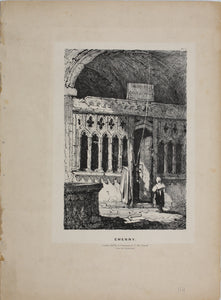 Samuel Prout. Ewenny. Lithograph. 1832.