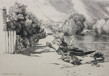 Load image into Gallery viewer, Félix-Henri Bracquemond. La Seine au bas Meudon. Etching. 1868.
