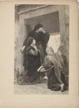 Load image into Gallery viewer, William-Adolphe Bouguereau, after. The holy women at the tomb. Etching by Georges Henri Manesse. 1895.
