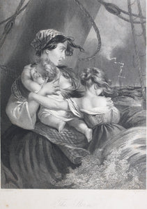 Edmund Thomas Parris, after. The Storm. Engraving by Henry Robinson. 1848.