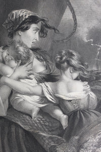 Edmund Thomas Parris, after. The Storm. Engraving by Henry Robinson. 1848.