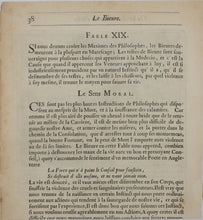 Load image into Gallery viewer, Francis Barlow. XVIII. The Swallow and other Birds. From Aesop&#39;s Fables. Etching. 1666.
