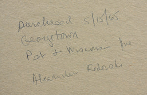 Alexander Fedorsky. Georgetown. Painting. 1965.