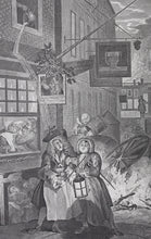 Load image into Gallery viewer, William Hogarth. Night. Engraving. 1738.
