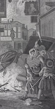 Load image into Gallery viewer, William Hogarth. Night. Engraving. 1738.
