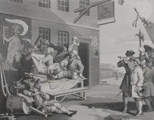 Load image into Gallery viewer, William Hogarth, after. The Invasion, or France and England. Set of two engravings by T. Cook. 1798.
