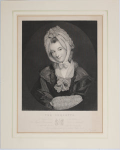 Sir Joshua Reynolds, after. The Coquette. Portrait of Catherine Schindlerin. Engraved by William Humphrys. 1849.
